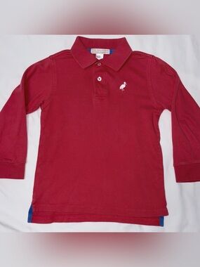 Beaufort Bonnet Co long sleeve Polo shirt Richmond Red sz 5 light fading